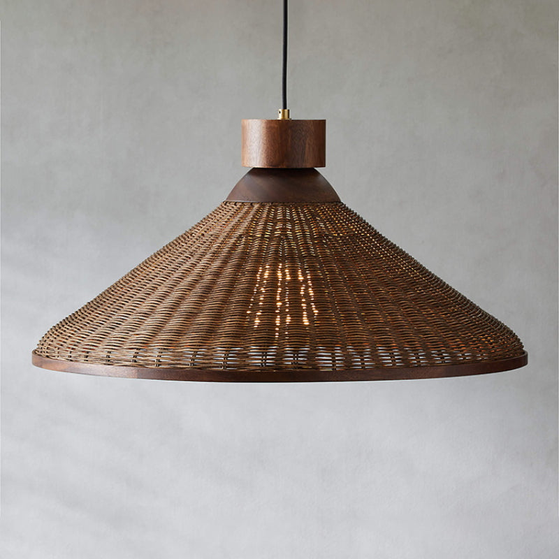 Silva Retro Rattan LED Pendant Light for Living Rooms, Restaurants, and Hotels
