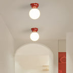 Valentina Modern Metal & Glass Flush-Mount Ceiling Light for Bedroom