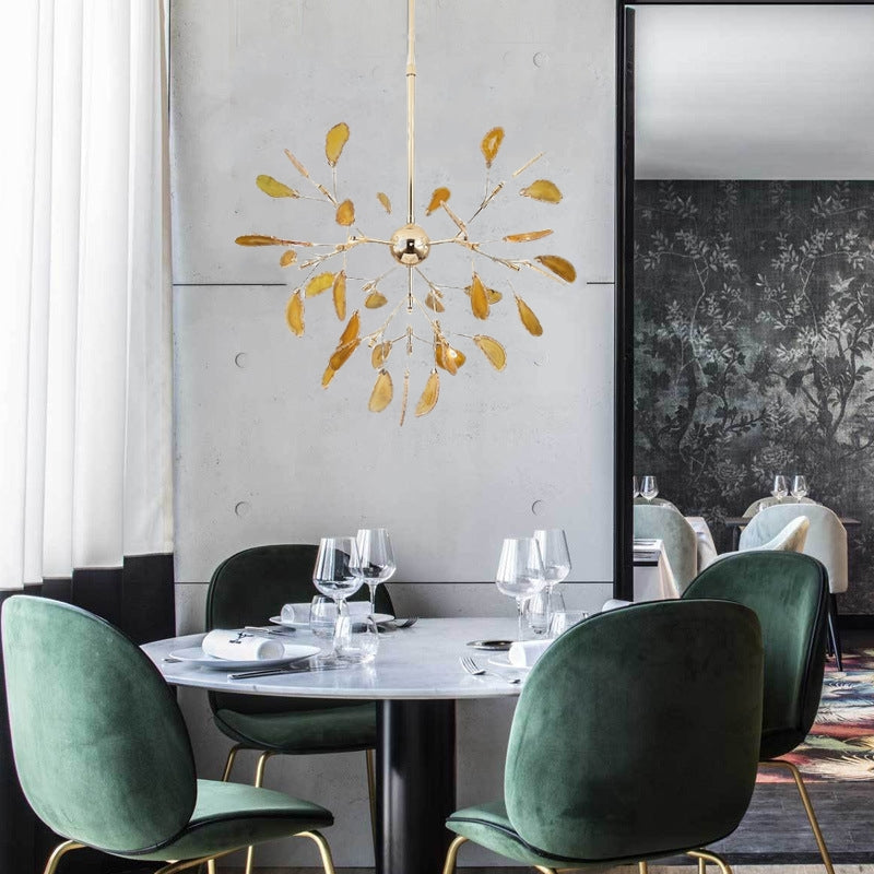 Aria Agate Colourful Chandelier for Bedroom or Living Room