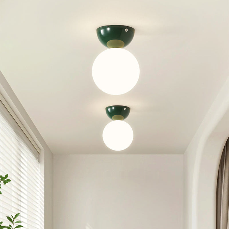 Valentina Modern Metal & Glass Flush-Mount Ceiling Light for Bedroom