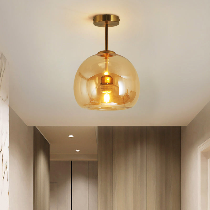 Rhea Glass Convertible Ceiling Light