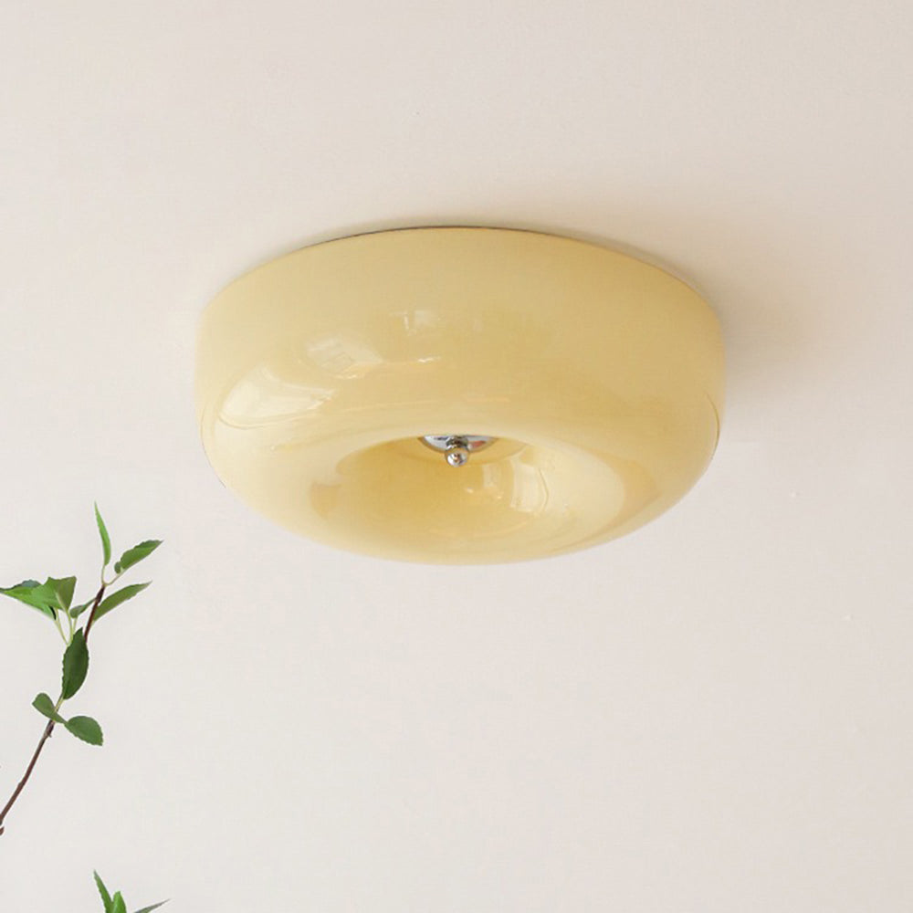 Candy Cream Glass Ceiling Light