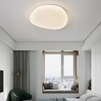 Sayu Pebble-Shaped Flush-Mount Ceiling Light