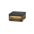 Elow Solar-Powered Modern Square Outdoor Post Lamps