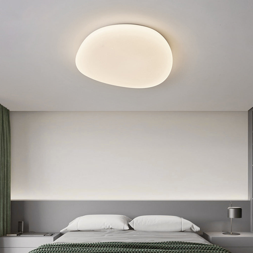 Sayu Pebble-Shaped Flush-Mount Ceiling Light