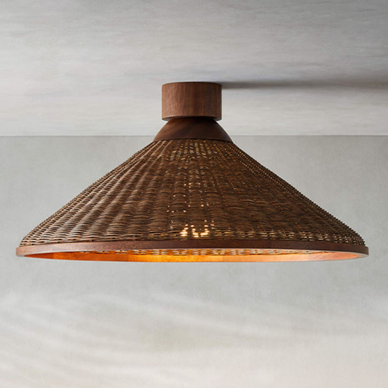 Silva Retro Rattan LED Pendant Light for Living Rooms, Restaurants, and Hotels