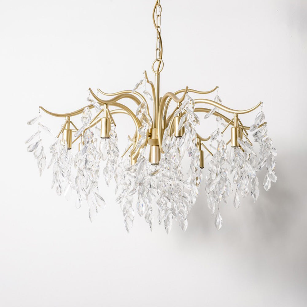 Kristy Luxury Wisteria Floral Crystal Chandelier