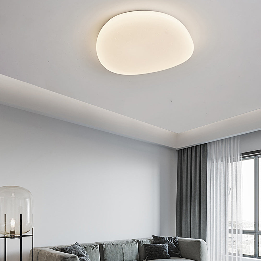 Sayu Pebble-Shaped Flush-Mount Ceiling Light