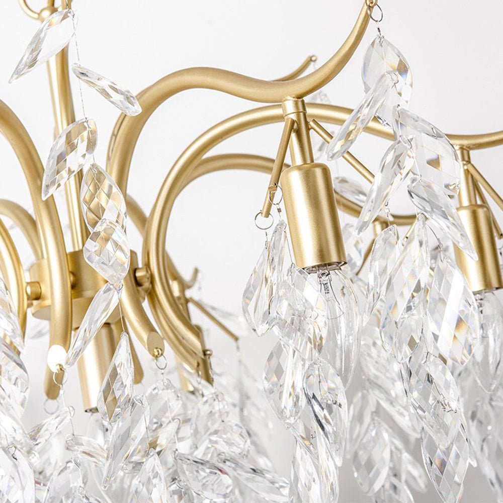 Kristy Luxury Wisteria Floral Crystal Chandelier