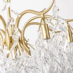 Kristy Luxury Wisteria Floral Crystal Chandelier