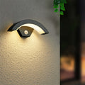Elvon Nordic Arc Waterproof Outdoor LED Wall Lamp - Black