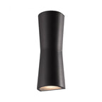 Laxor Minimalist Torch Outdoor Wall Light, Waterproof Metal, Black or White