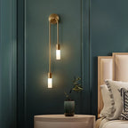 Rime Modern Gold Bedside Wall Sconces, Set of 2