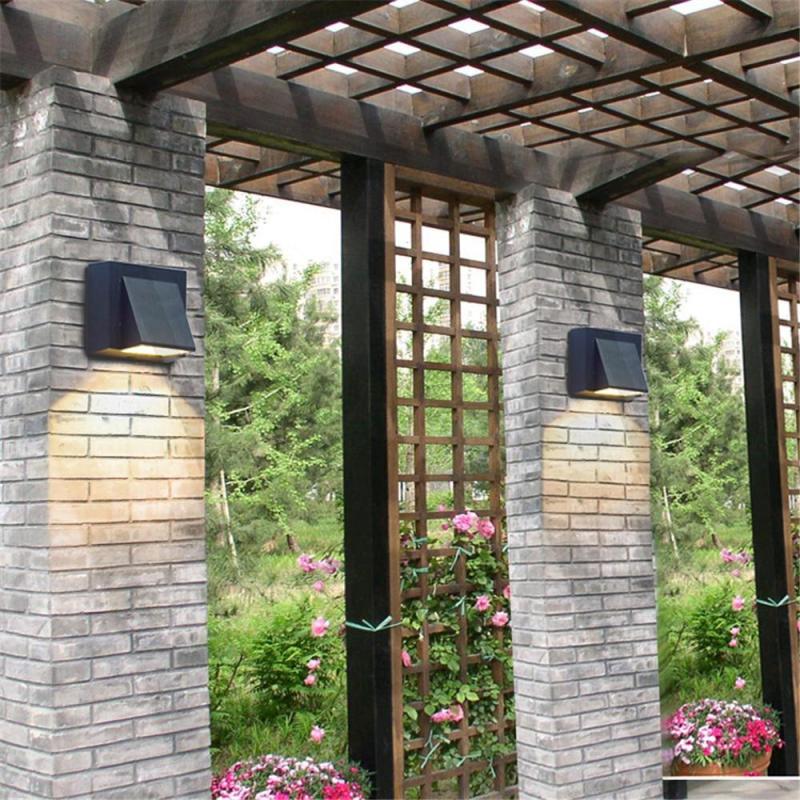 Vexto Modern Black Metal LED Outdoor Wall Light