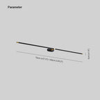Ivox Minimalist Linear Wall Lamp – Gold & Black Finish