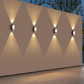 Marve Nordic Outdoor Up/Down Wall Sconce, White or Black