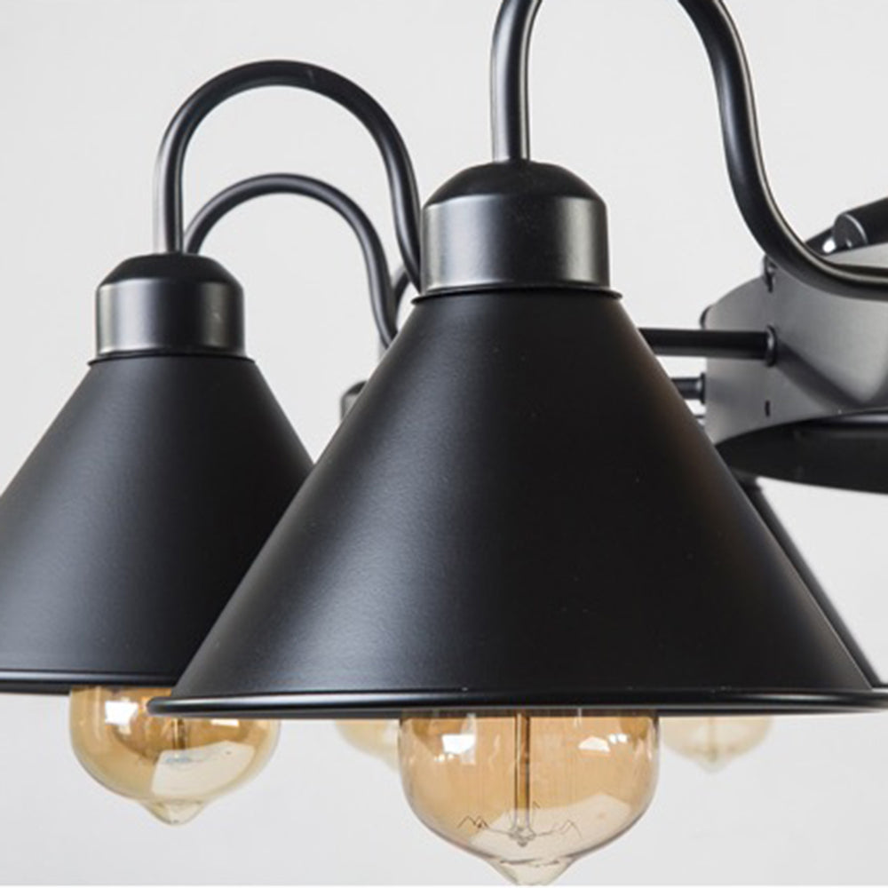 Epoch Vintage Industrial Rope Chandelier for Living Room Lighting