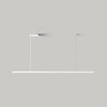 Arisha Minimalist Linear Metal Pendant Light, White or Black