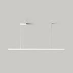 Arisha Minimalist Linear Metal Pendant Light, White or Black