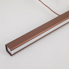 Thala Modern Linear Metal LED Pendant Light - Black or Brown