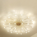 Arisha Art Deco Starry Flush-Mount Ceiling Light