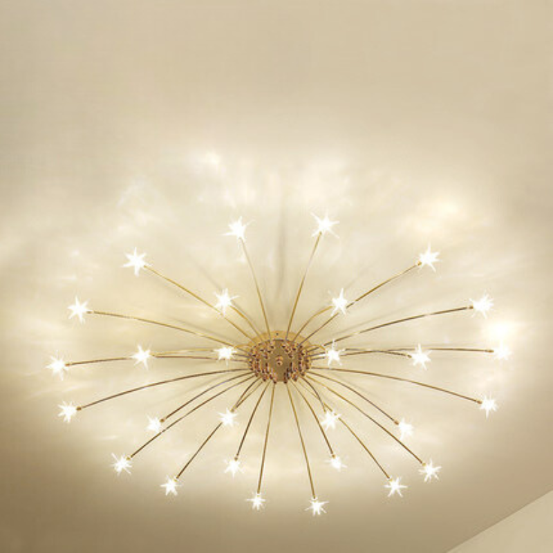 Arisha Art Deco Starry Flush-Mount Ceiling Light