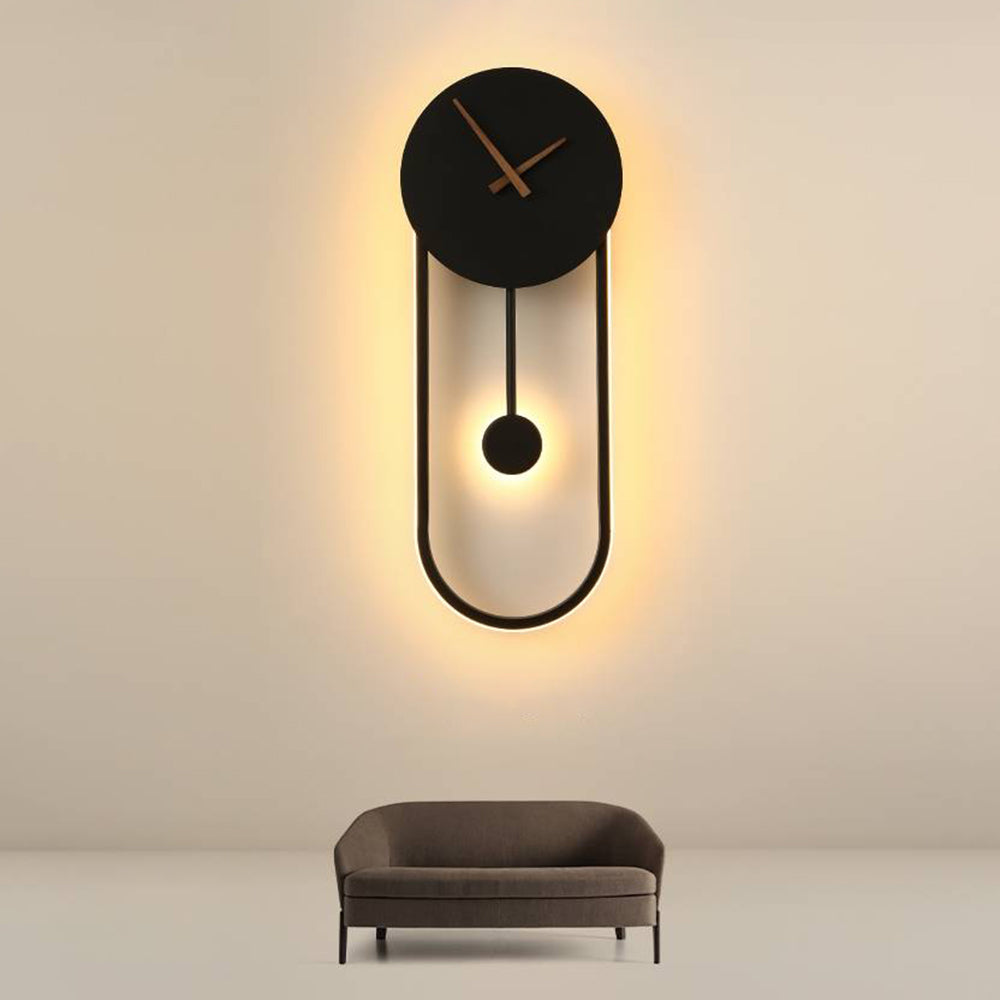 Arisha Nordic Wall Clock Lamp