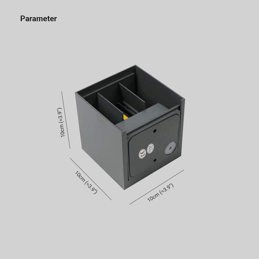 Nexu Modern Adjustable Square LED Outdoor Wall Lamp