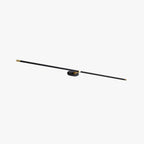Ivox Minimalist Linear Wall Lamp – Gold & Black Finish