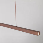 Thala Modern Linear Metal LED Pendant Light - Black or Brown