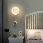 Aria Modern Moon LED Indoor Wall Lamp White Resin Kid's Room