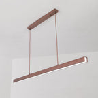 Thala Modern Linear Metal LED Pendant Light - Black or Brown