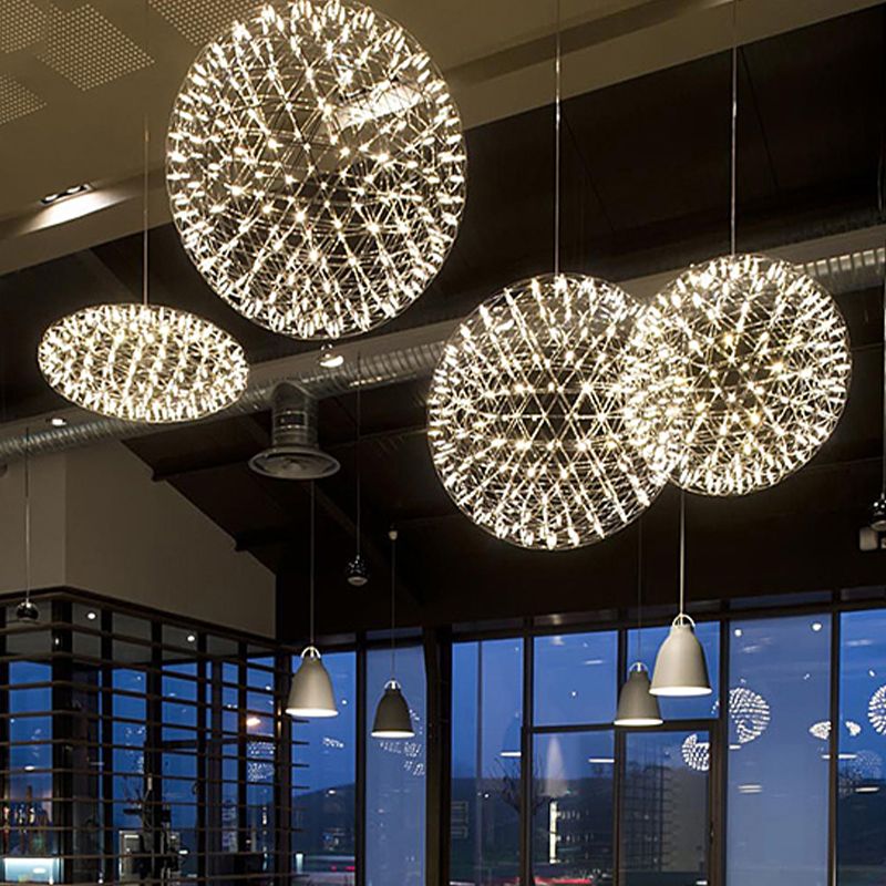 Ariba Art Deco Firework Orbit Shade Pendant Light