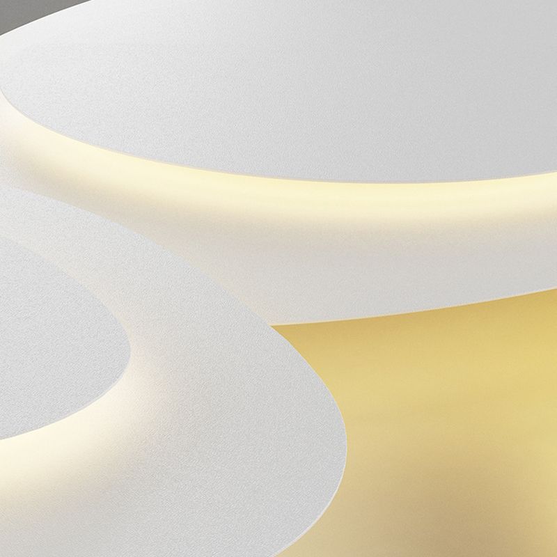 Arisha Modern  Unique Shape LED White Flush Mount Ceiling Light Bedroom