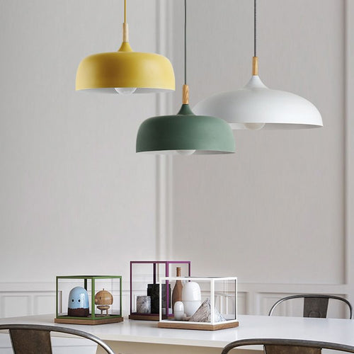 Aria  Modern Pendant Light Dome Macaron  Dining Room