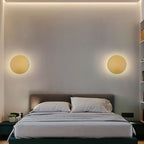 Arisha Minimalist Round Wall Mounted Lamp, Metal, Bedside/Living Room