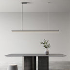 Arisha Minimalist Linear Metal Pendant Light, White or Black