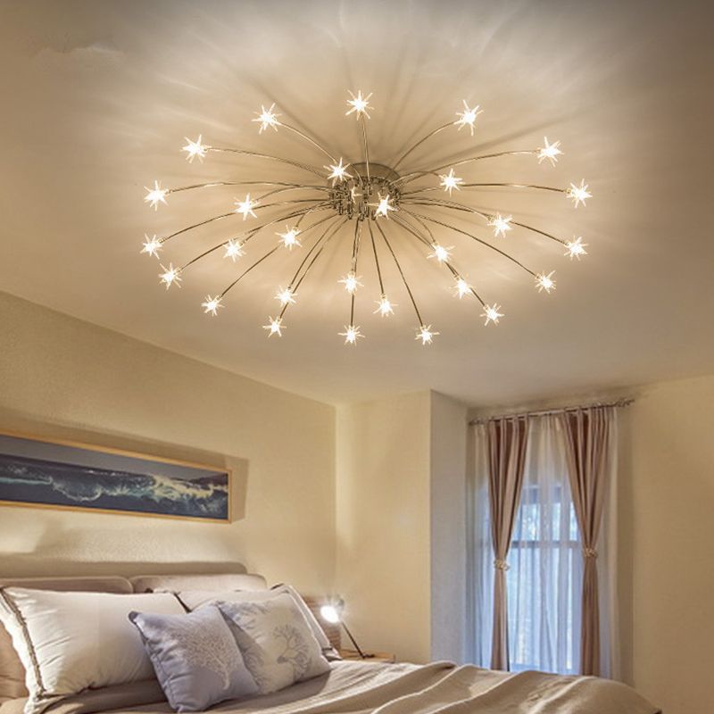 Arisha Art Deco Starry Flush-Mount Ceiling Light
