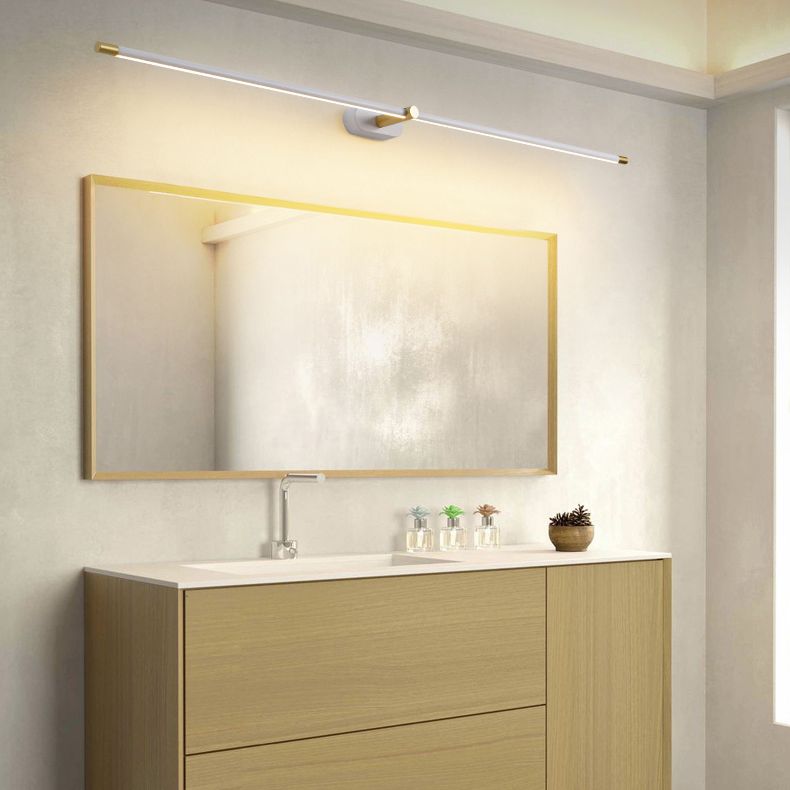 Ivox Minimalist Linear Wall Lamp – Gold & Black Finish