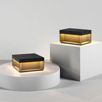 Elow Solar-Powered Modern Square Outdoor Post Lamps