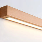 Muto Linear Vanity Wall Lamp with Wooden Front