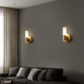 Arisha Modern Cylindrical Metal LED Wall Lamp - Gold