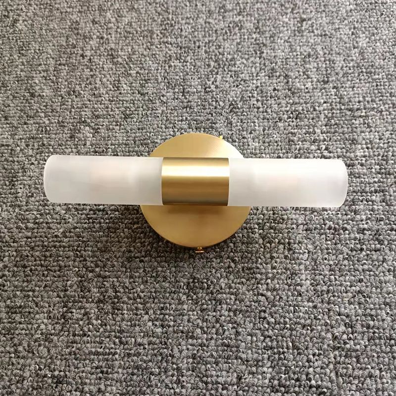 Arisha Modern Cylindrical Metal LED Wall Lamp - Gold