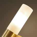 Arisha Modern Cylindrical Metal LED Wall Lamp - Gold