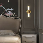 Arisha Modern Cylindrical Metal LED Wall Lamp - Gold
