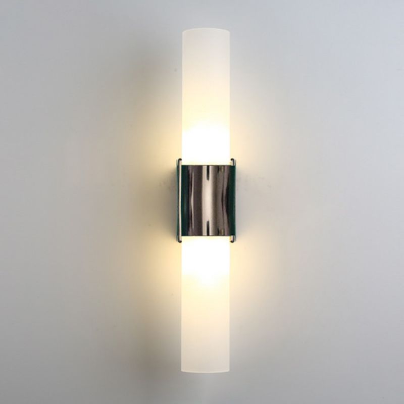 Arisha Modern Two-Light Metal & Glass Vanity Wall Sconce, Black and Gold Finish