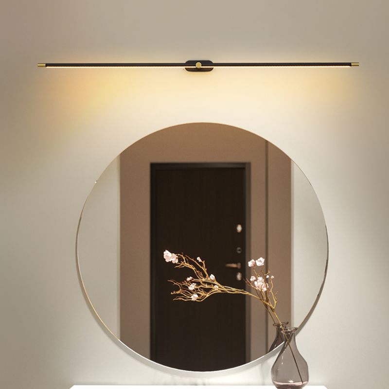 Ivox Minimalist Linear Wall Lamp – Gold & Black Finish