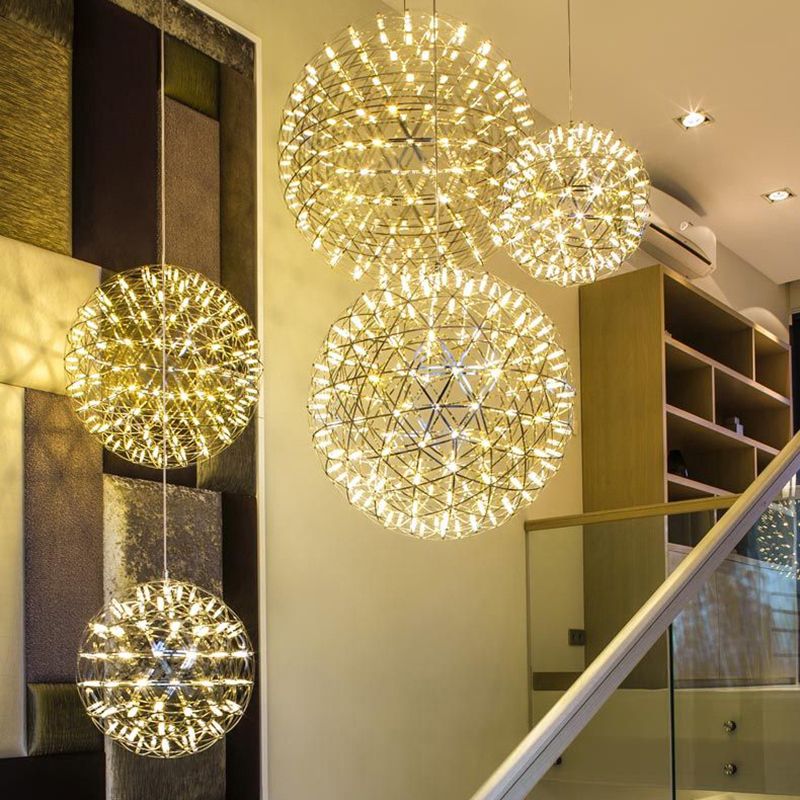 Ariba Art Deco Firework Orbit Shade Pendant Light