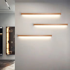 Muto Linear Vanity Wall Lamp with Wooden Front
