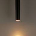 Yore Modern Cylinder Shape Linear Pendant Light Black Metal